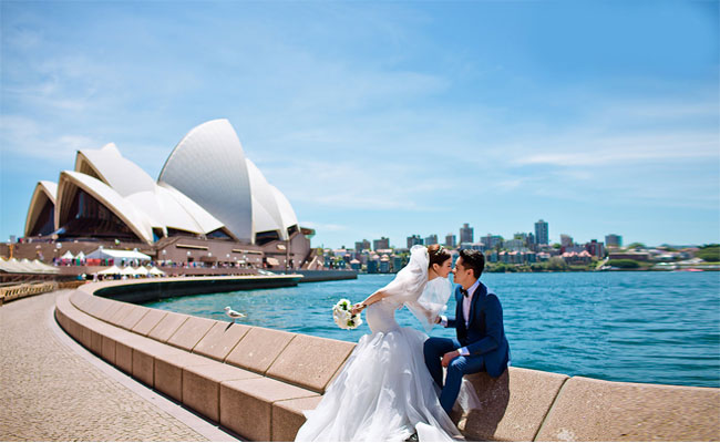 Chụp ảnh cưới ở nước Úc