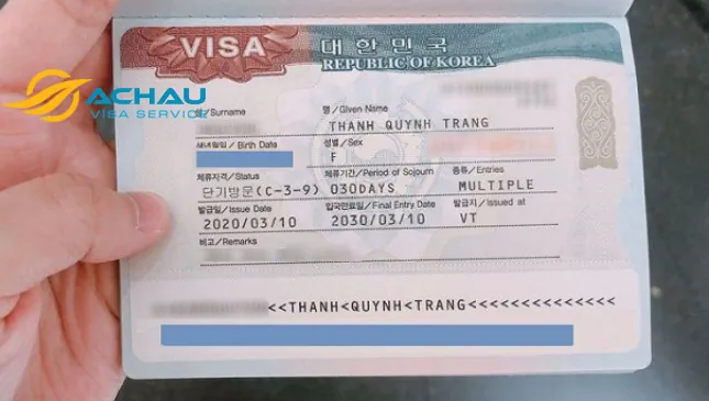 Dịch vụ làm visa Hàn Quốc tại Đà Nẵng